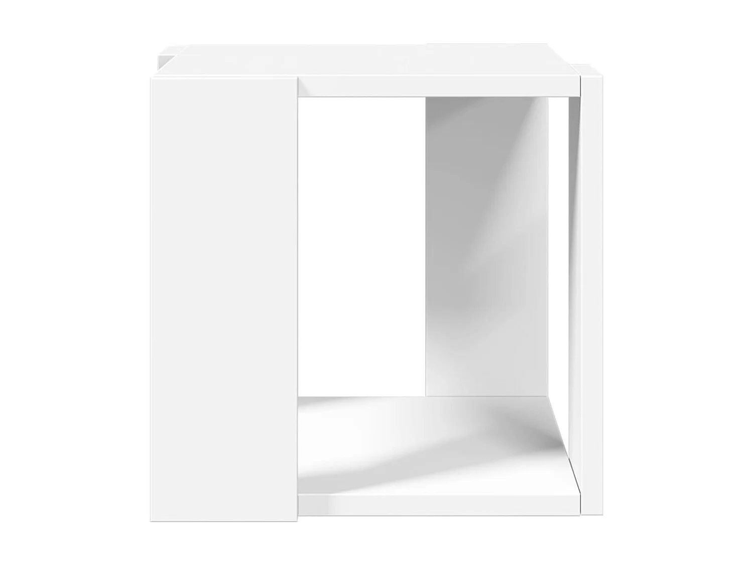 Table basse blanc 32x32x30 cm bois d'ingénierie FR329245