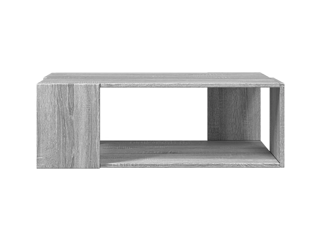 Table basse sonoma gris 89,5x48x30 cm bois d'ingénierie FR591372