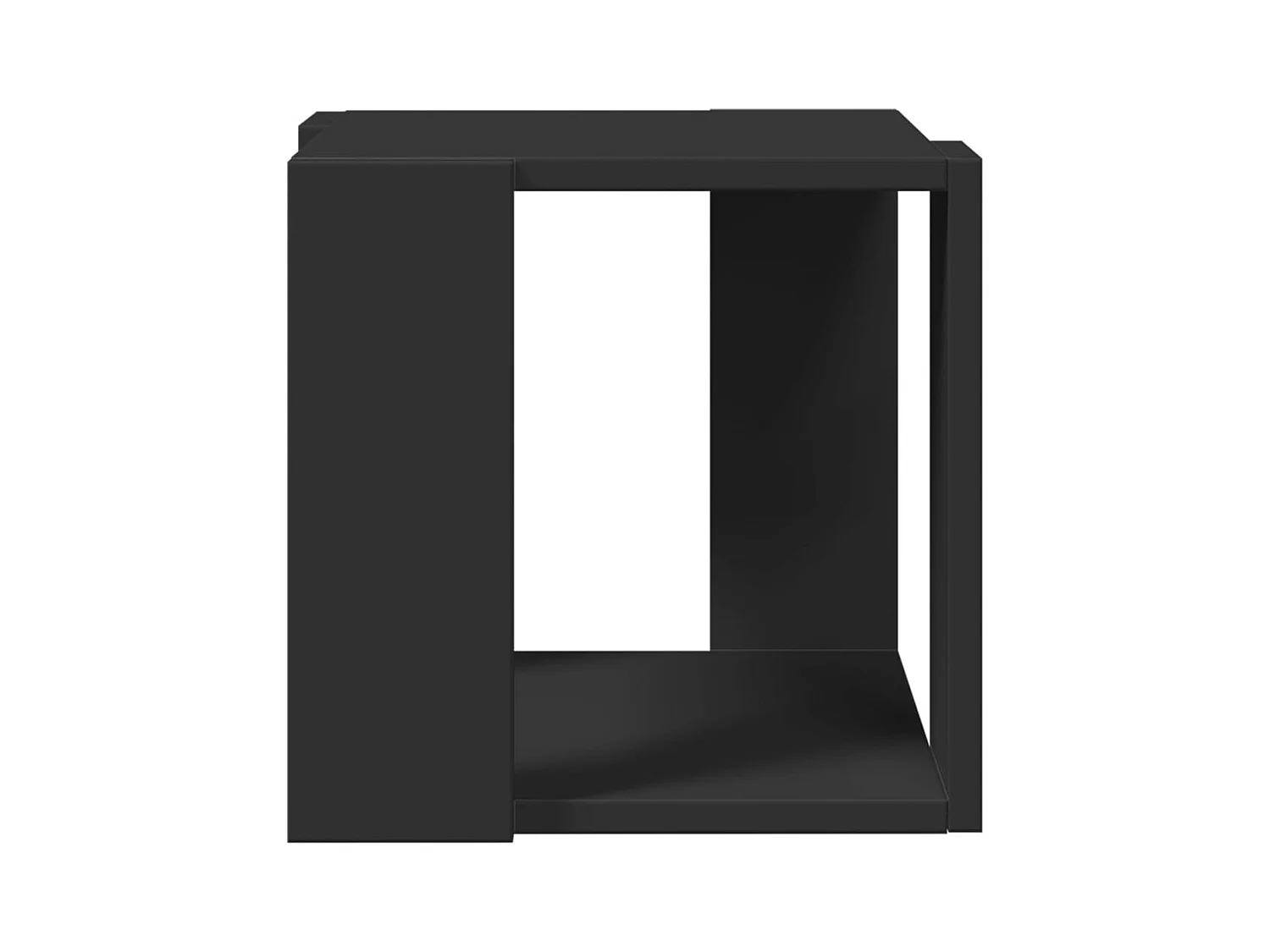 Table basse noir 32x32x30 cm bois d'ingénierie FR317412