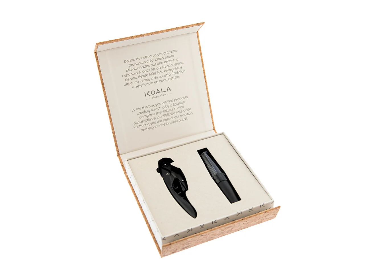 Uncork Noir - Coffret avec tire-bouchon High Tech et aérateur de vin