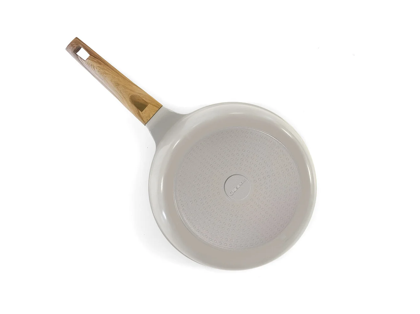 Mythic - Set 2 poêles 24/28cm revêtement céramique blanche, 1 couteaux d'office