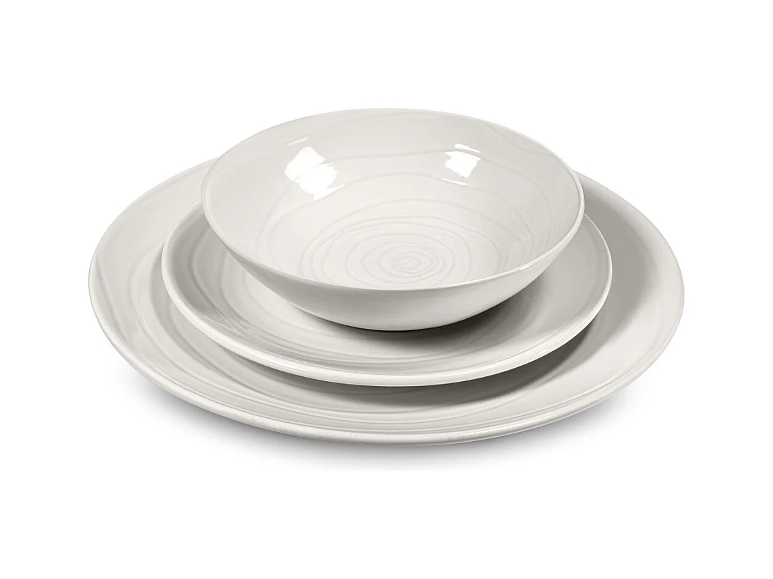 Vibe Blanc - Service de vaisselle 18 pièces