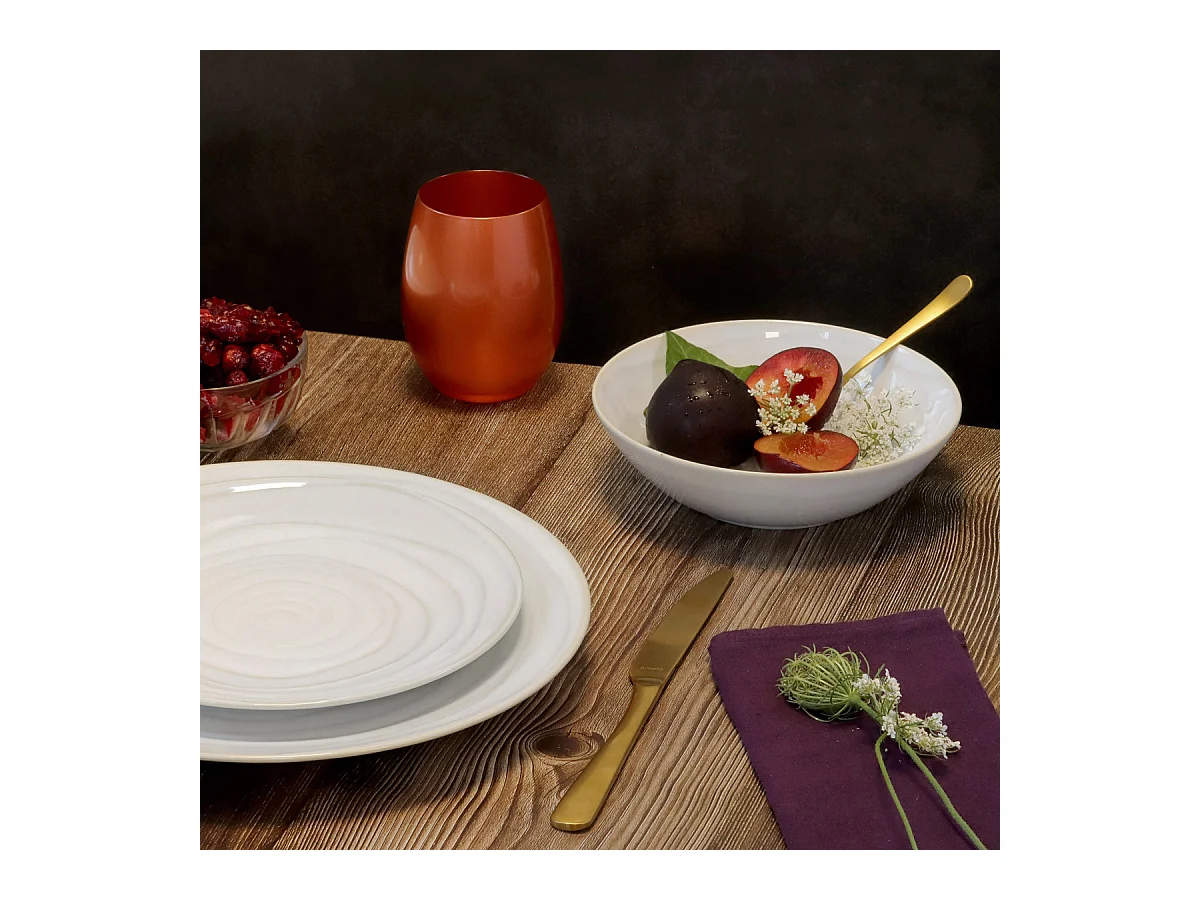 Vibe Blanc - Service de vaisselle 18 pièces