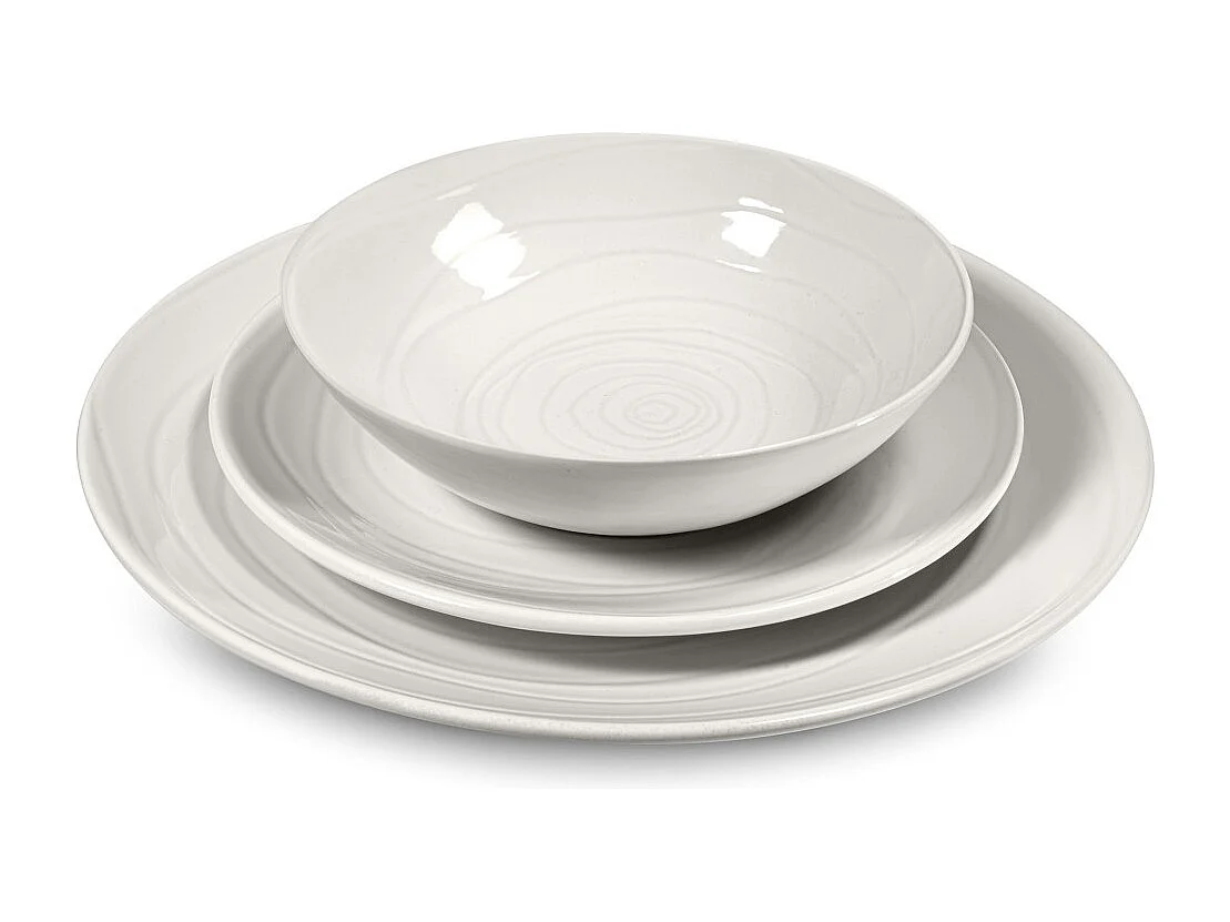 Vibe Blanc - Service de vaisselle 18 pièces