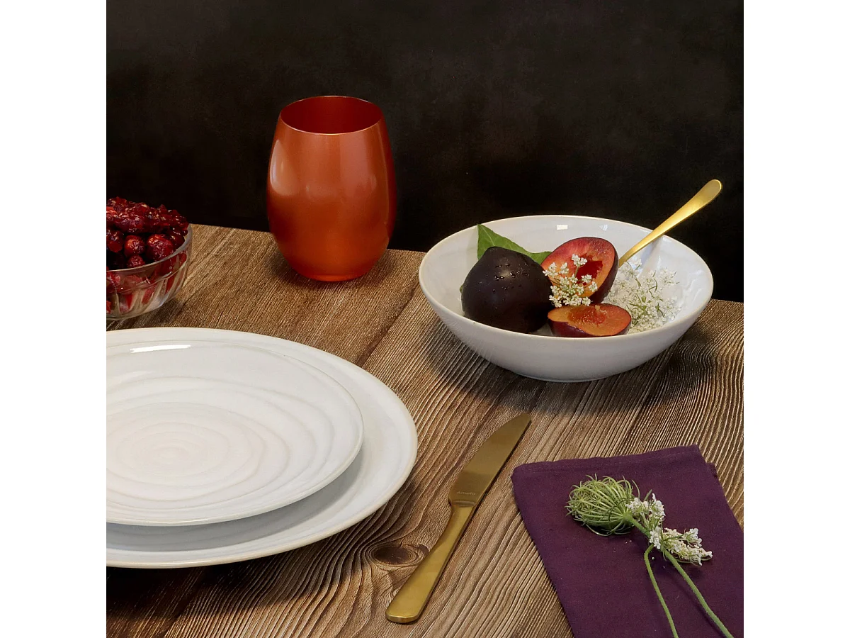 Vibe Blanc - Service de vaisselle 18 pièces