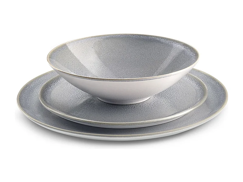 Yumi Gris - Service de vaisselle 18 pièces