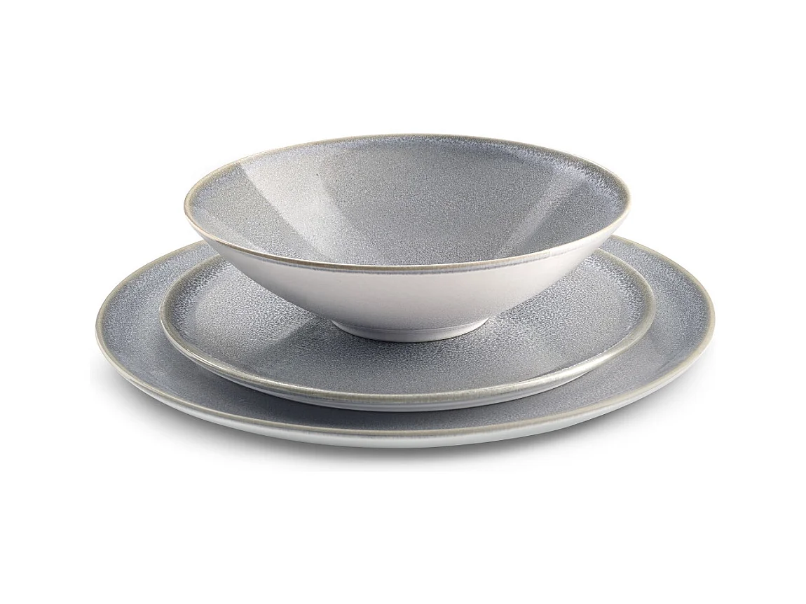 Yumi Gris - Service de vaisselle 18 pièces