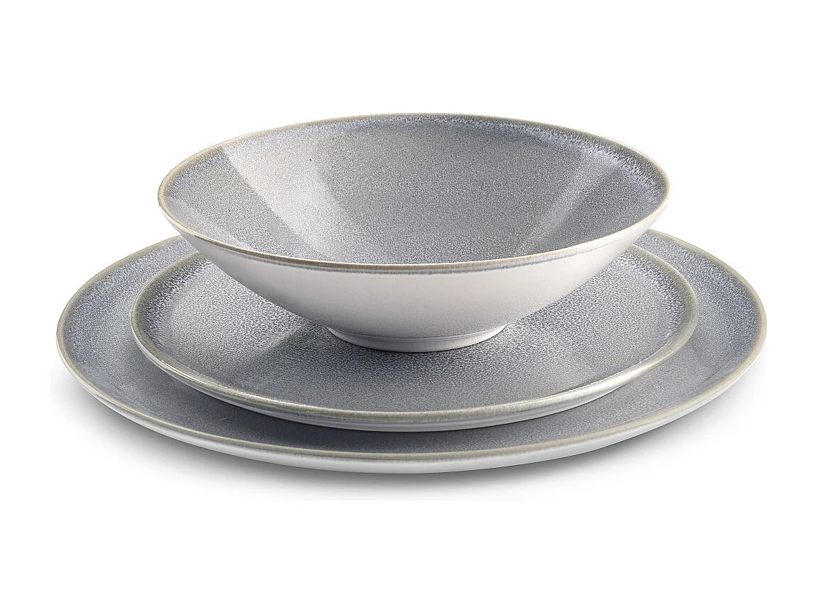 Yumi Gris - Service de vaisselle 18 pièces