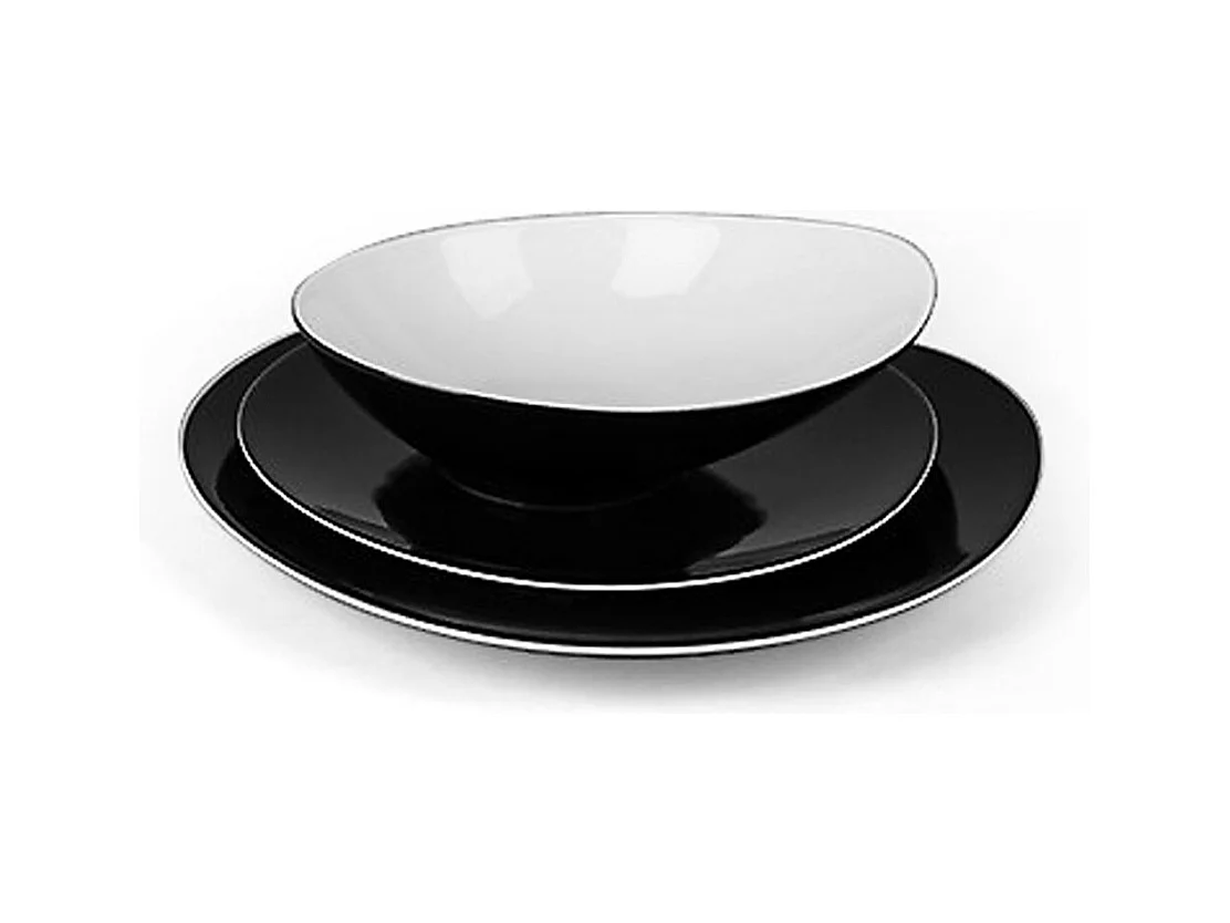 Sven Noir - Service de vaisselle 18 pièces