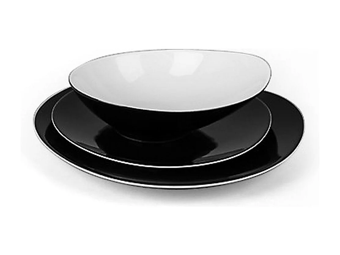 Sven Noir - Service de vaisselle 18 pièces