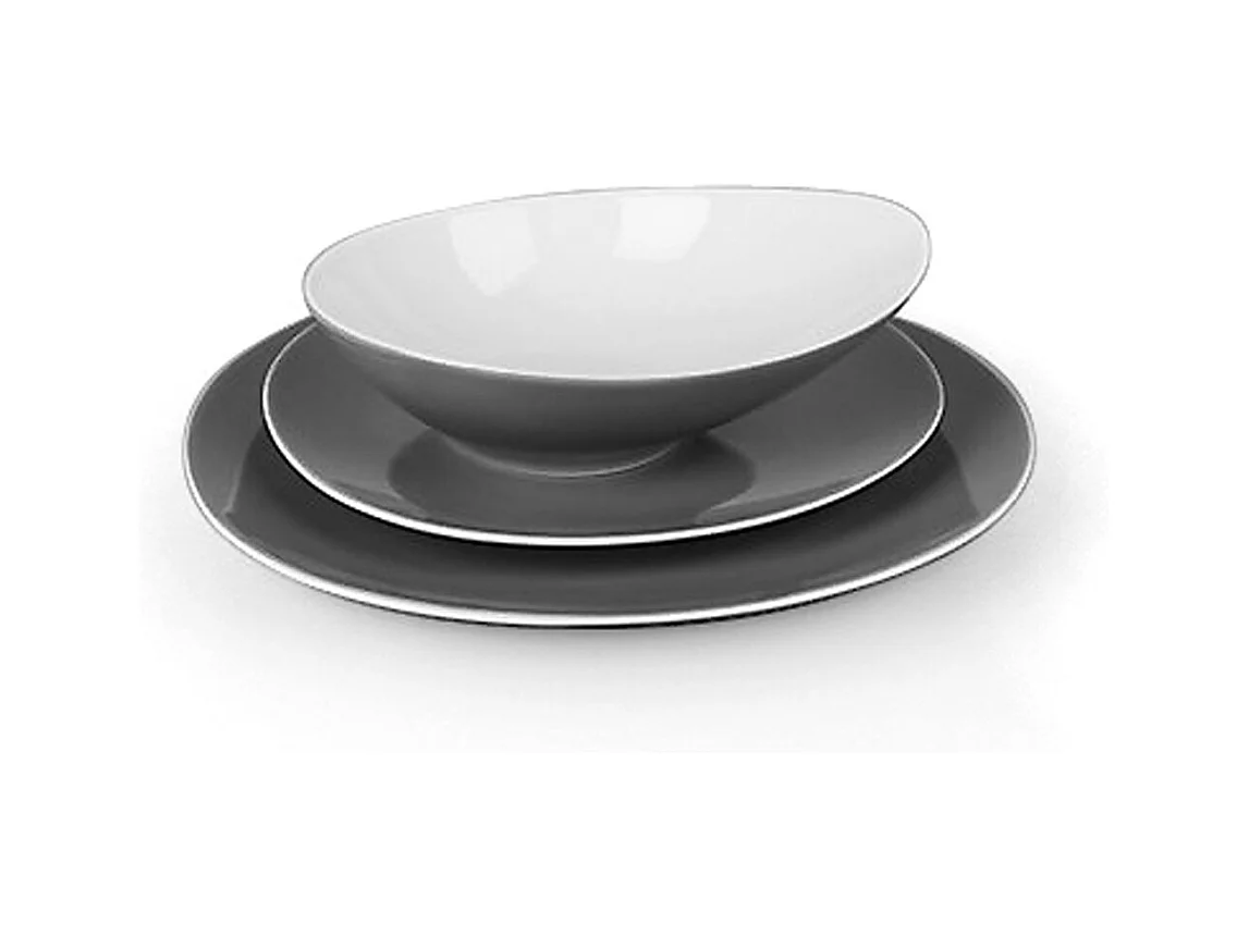 Sven Gris - Service de vaisselle 18 pièces