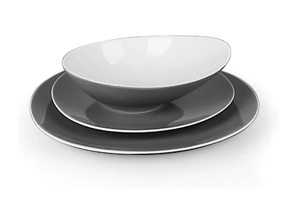 Sven Gris - Service de vaisselle 18 pièces