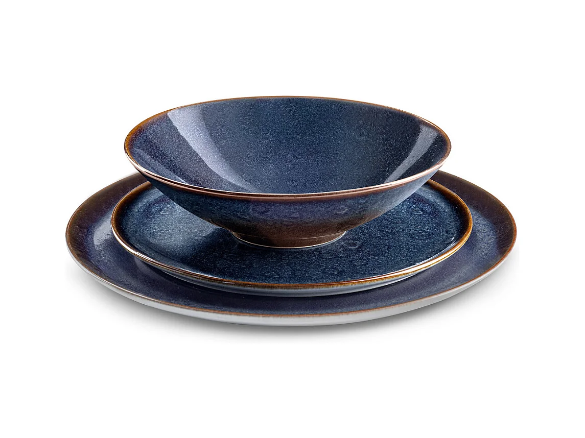 Yumi Bleu - Service de vaisselle 18 pièces