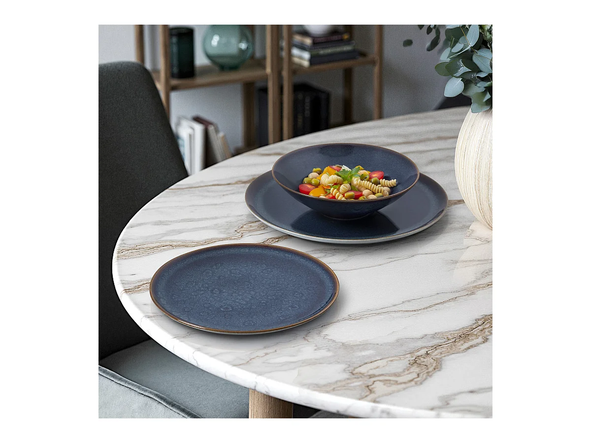 Yumi Bleu - Service de vaisselle 18 pièces