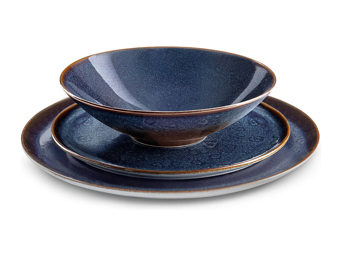 Yumi Bleu - Service de vaisselle 18 pièces