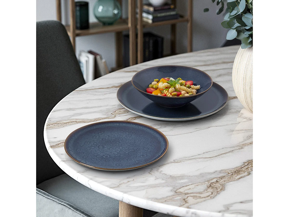 Yumi Bleu - Service de vaisselle 18 pièces