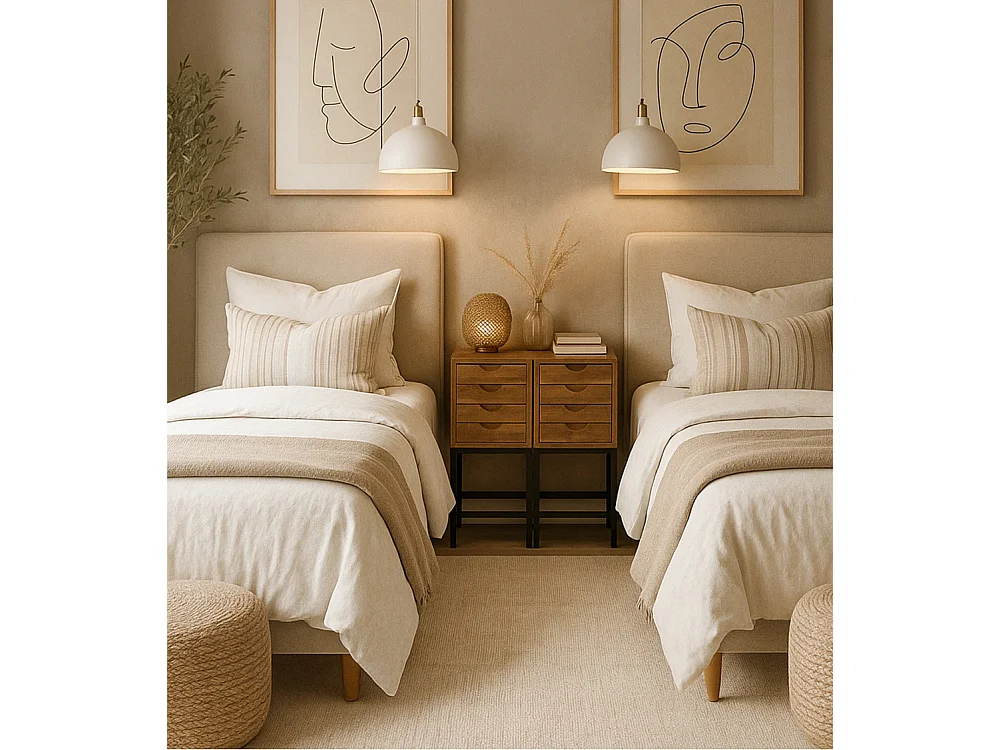 Mesa auxiliar de 79x38x36 cm con patas de metal negro y estructura en madera de abeto Indi