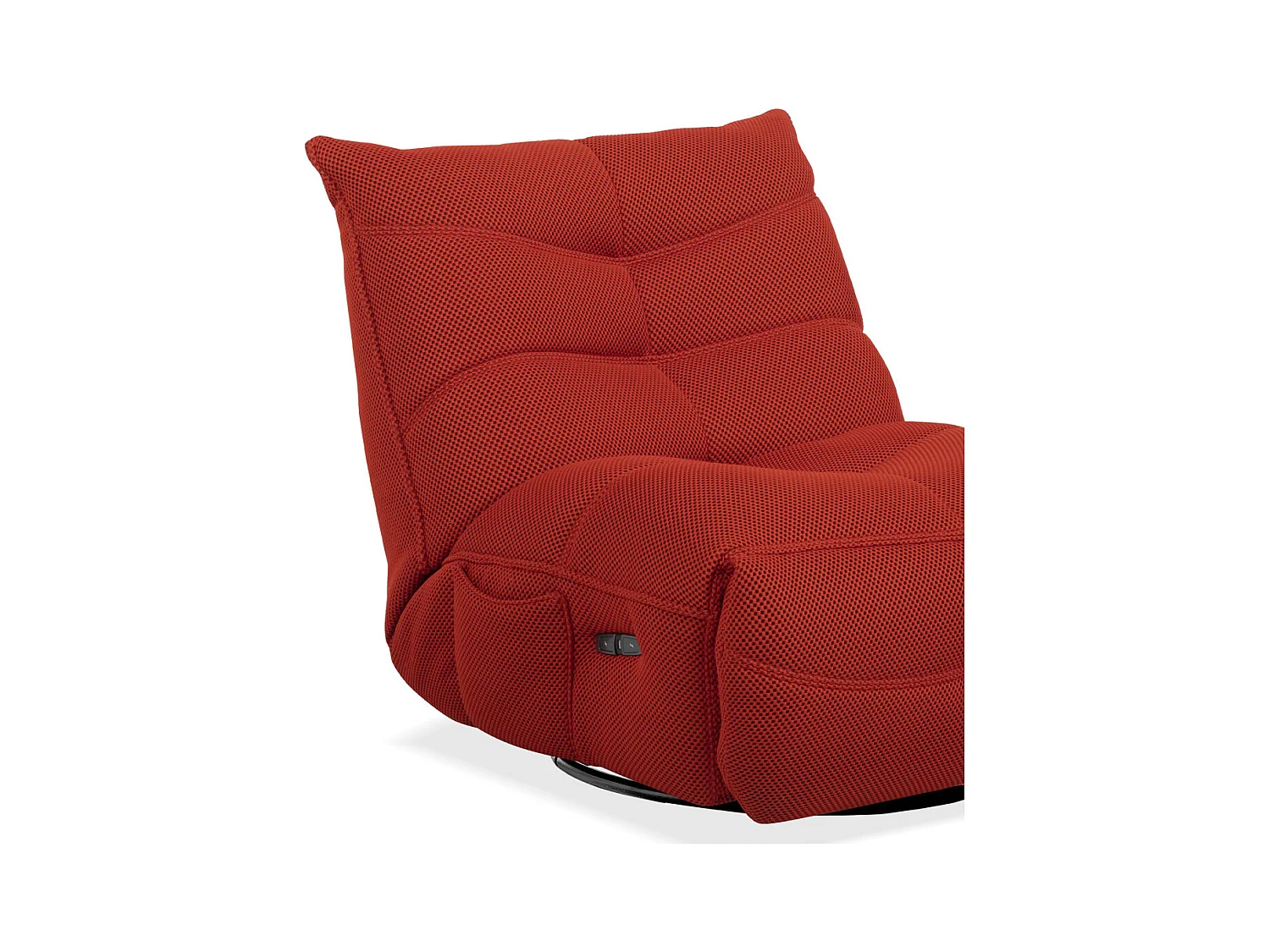 Sillón gaming de 91x93x108 cm con brazo articulado y soporte móvil en color rojo Dami
