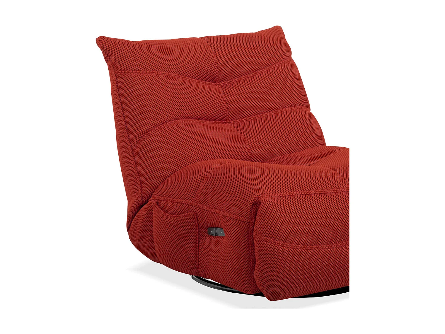 Sillón gaming de 91x93x108 cm con brazo articulado y soporte móvil en color rojo Dami