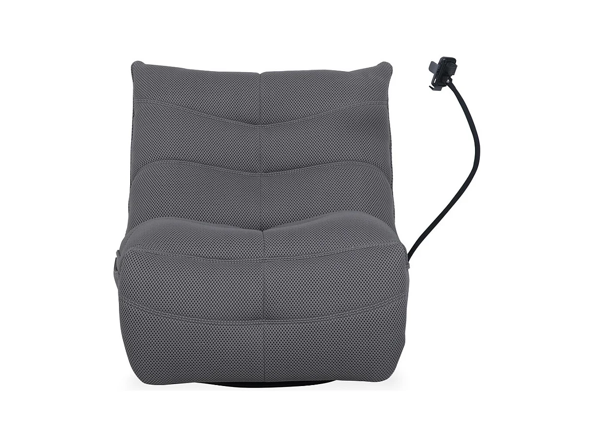 Sillón gaming de 91x93x108 cm con brazo articulado y soporte móvil en color gris Dami