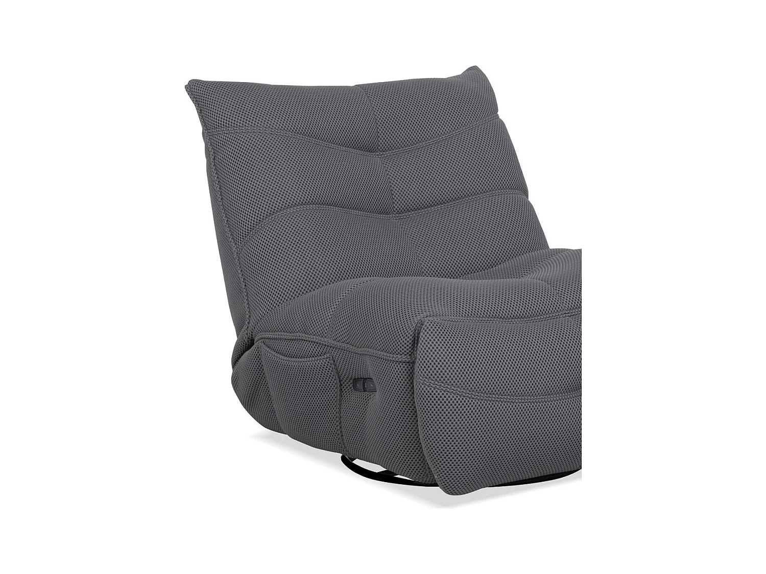 Sillón gaming de 91x93x108 cm con brazo articulado y soporte móvil en color gris Dami