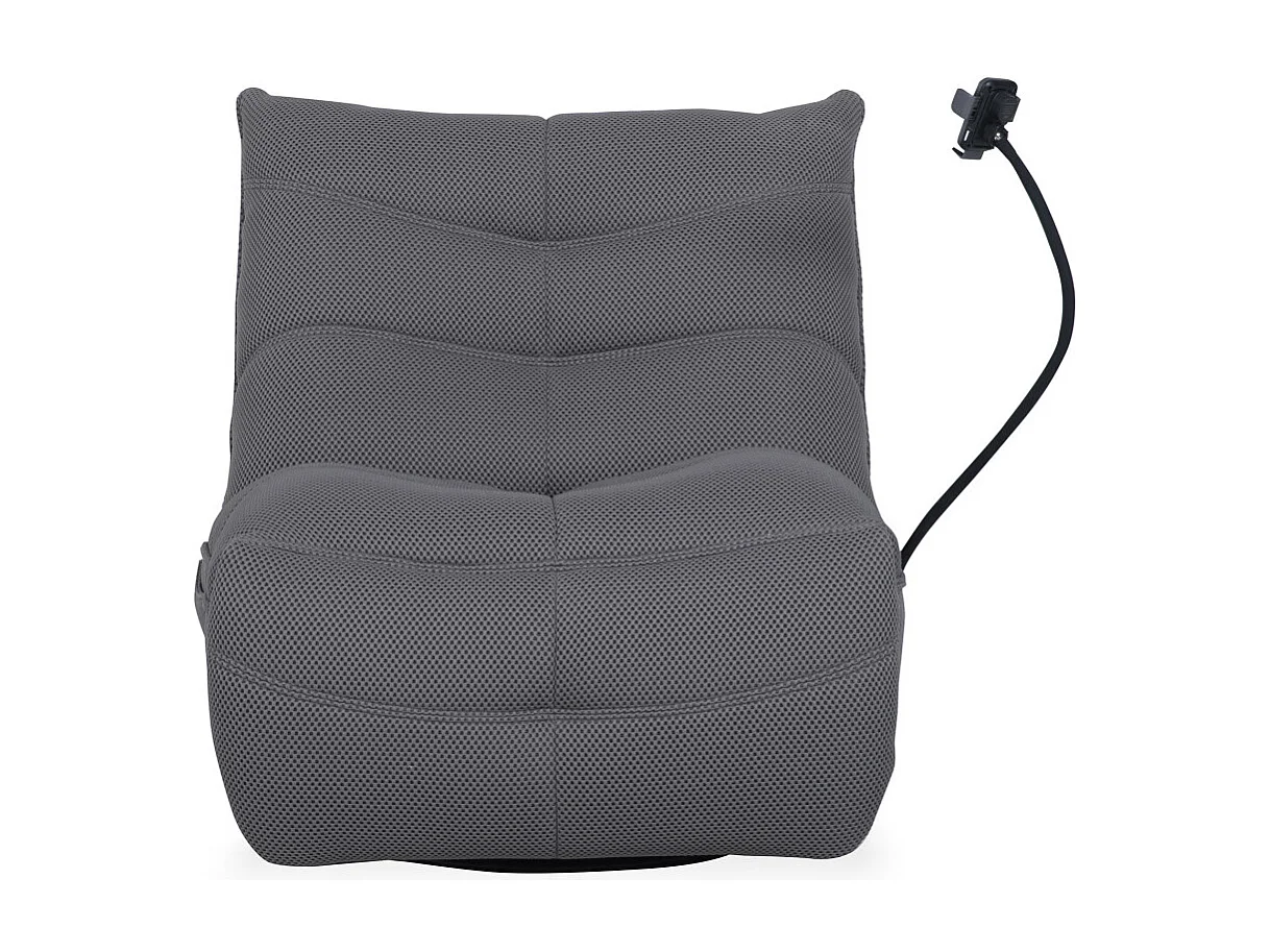 Sillón gaming de 91x93x108 cm con brazo articulado y soporte móvil en color gris Dami