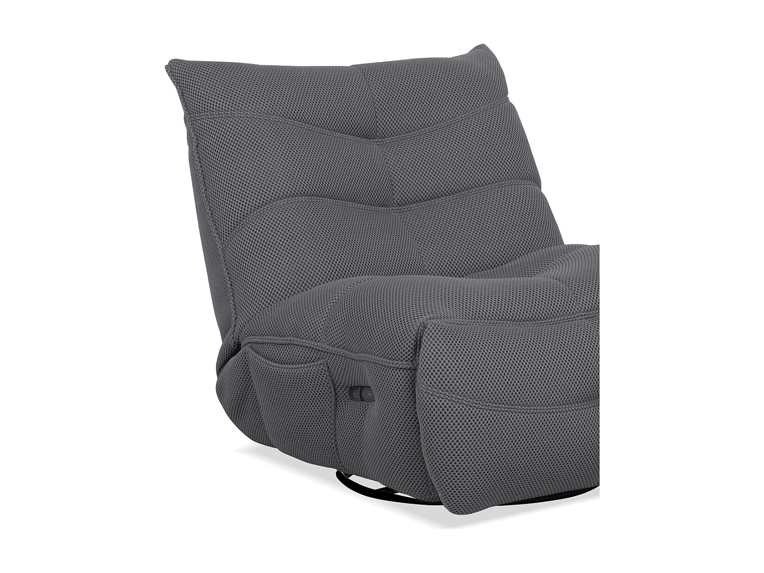 Sillón gaming de 91x93x108 cm giratorio con soporte y cargador en color gris Dami 360º