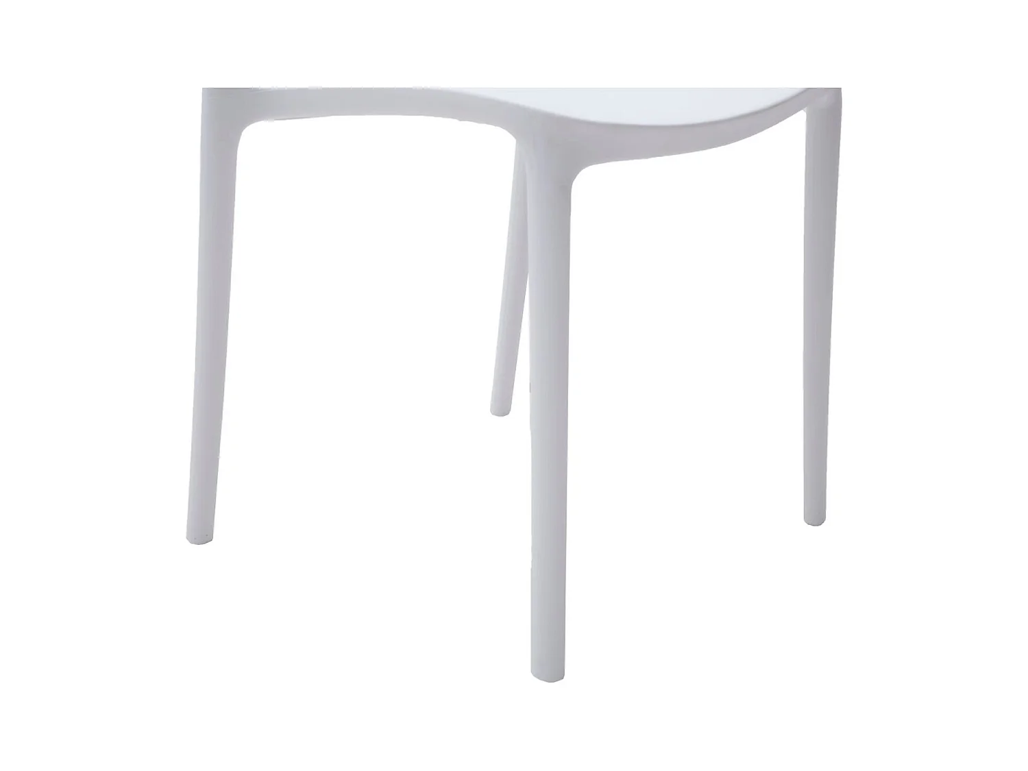 Lot de 4 chaises en polypropylène blanc - SOUTH BEACH