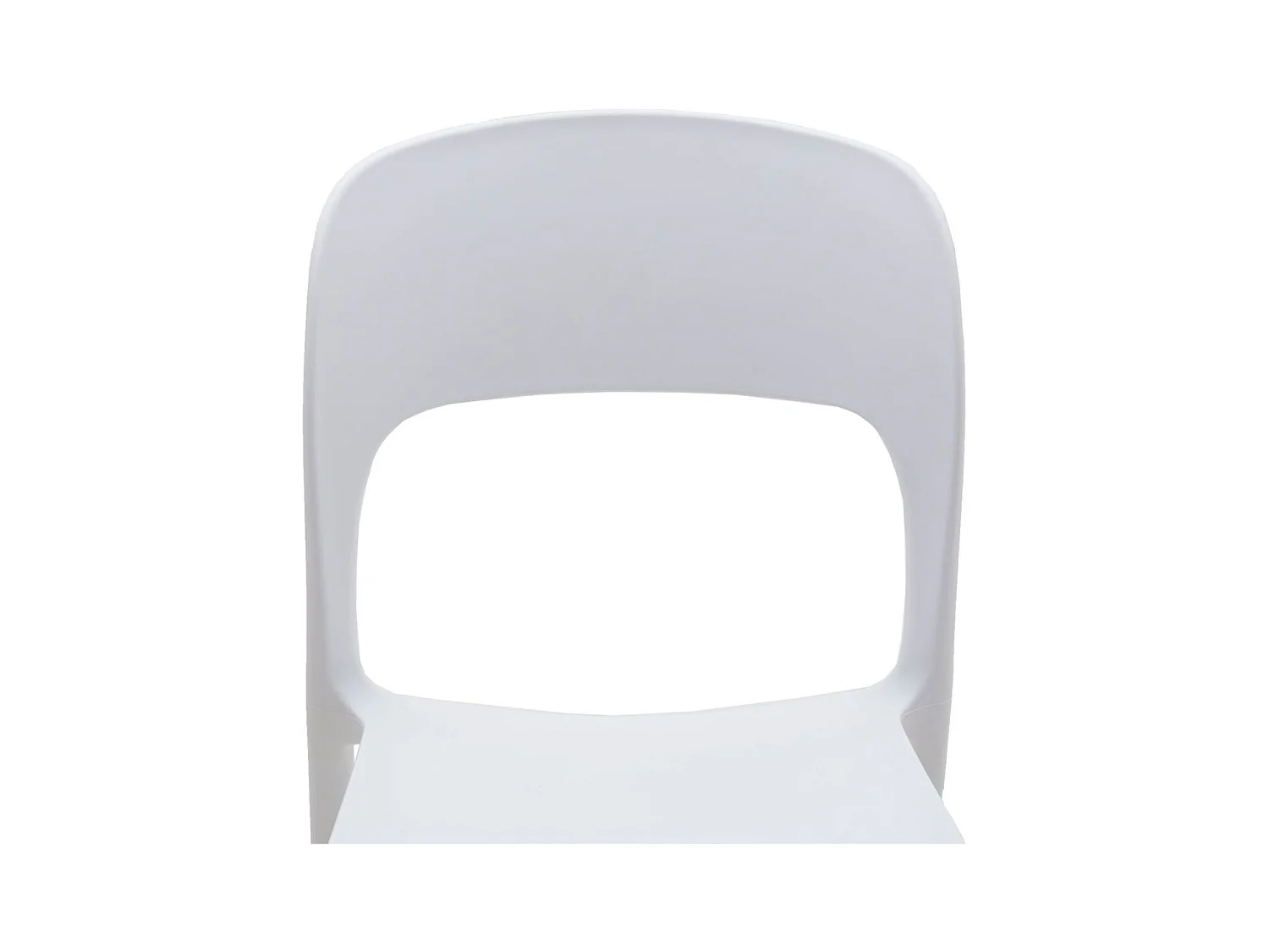 Lot de 4 chaises en polypropylène blanc - SOUTH BEACH