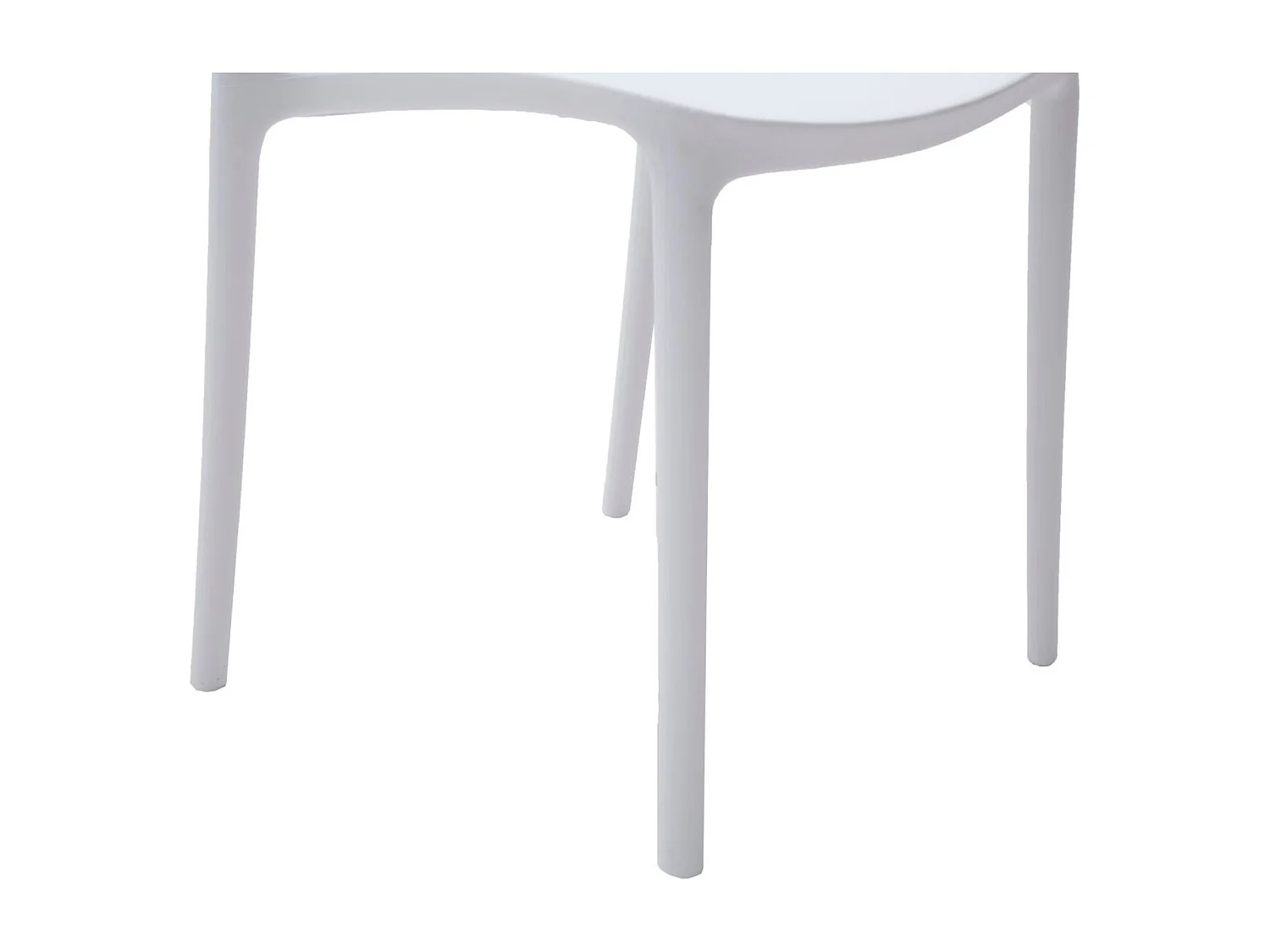 Set van 4 witte polypropyleen stoelen - SOUTH BEACH