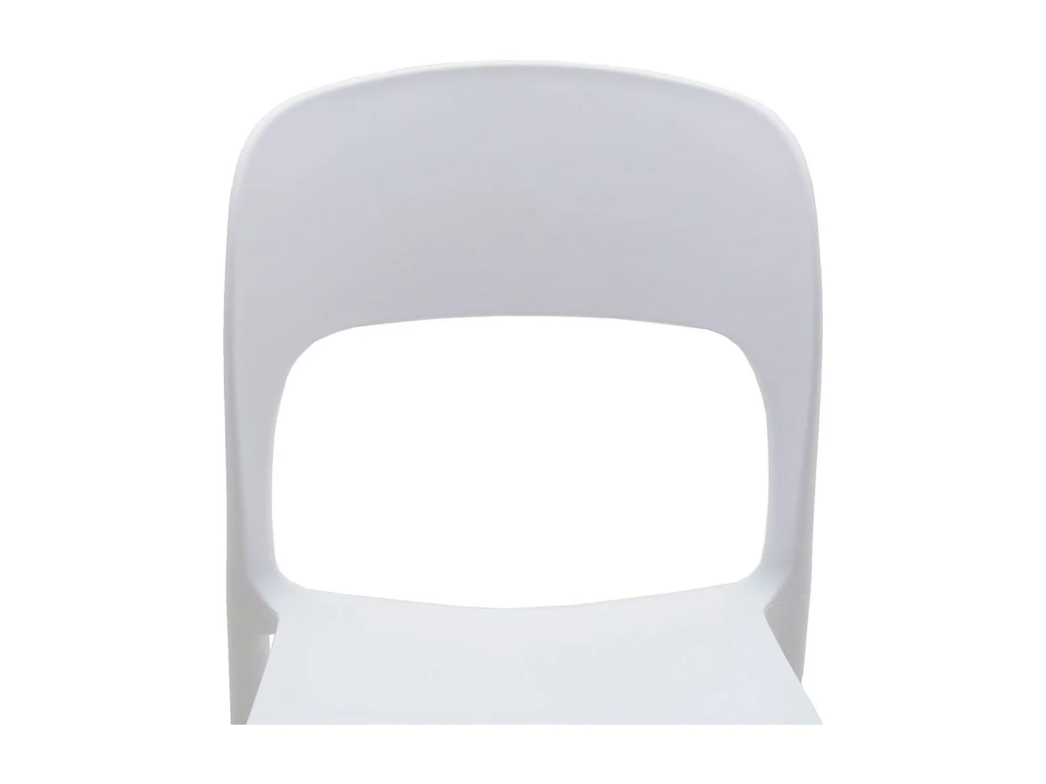 Set van 4 witte polypropyleen stoelen - SOUTH BEACH