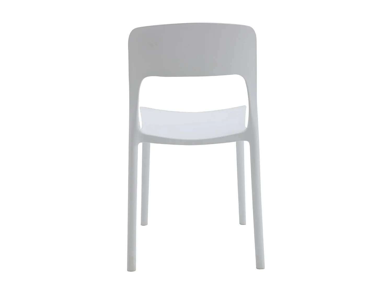 Set van 4 witte polypropyleen stoelen - SOUTH BEACH