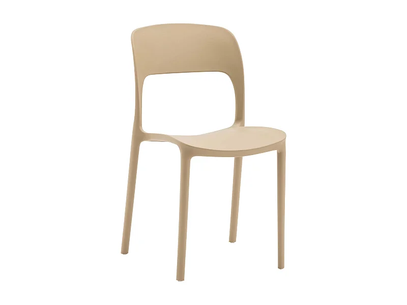 Set di 4 sedie in polipropilene beige - SOUTH BEACH