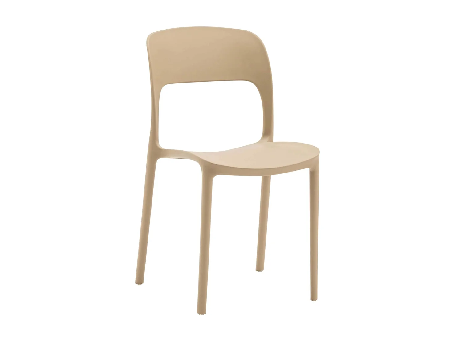 Set di 4 sedie in polipropilene beige - SOUTH BEACH