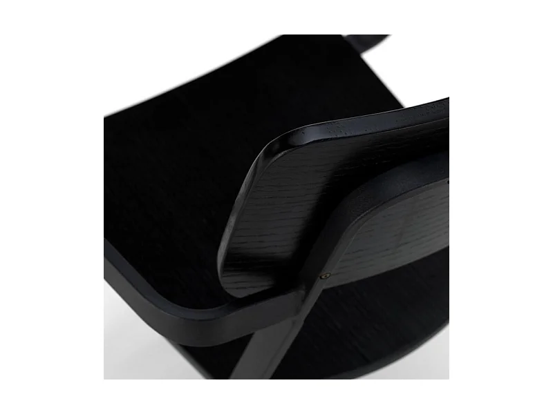 Set di 4 sedie bianche moderne in legno laccato "Estia" con braccioli e struttura in metallo cm 51,5x61 82h