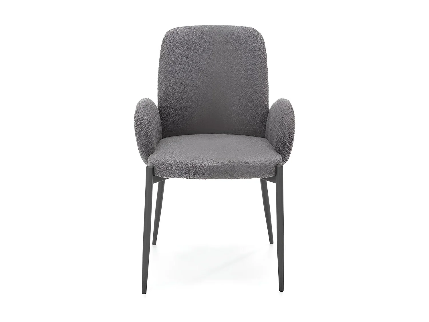 Sedia K477/Rivestimento in tessuto-Boulcé/Grigio