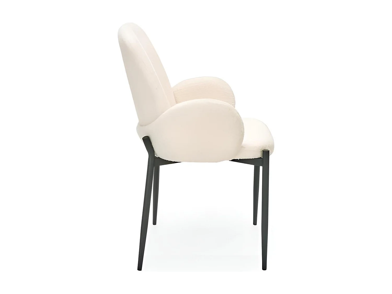 Sedia K477/rivestimento in tessuto-boulcé/beige