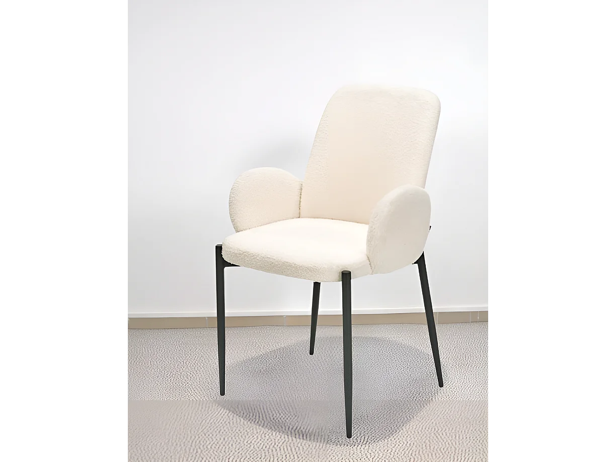 Sedia K477/rivestimento in tessuto-boulcé/beige