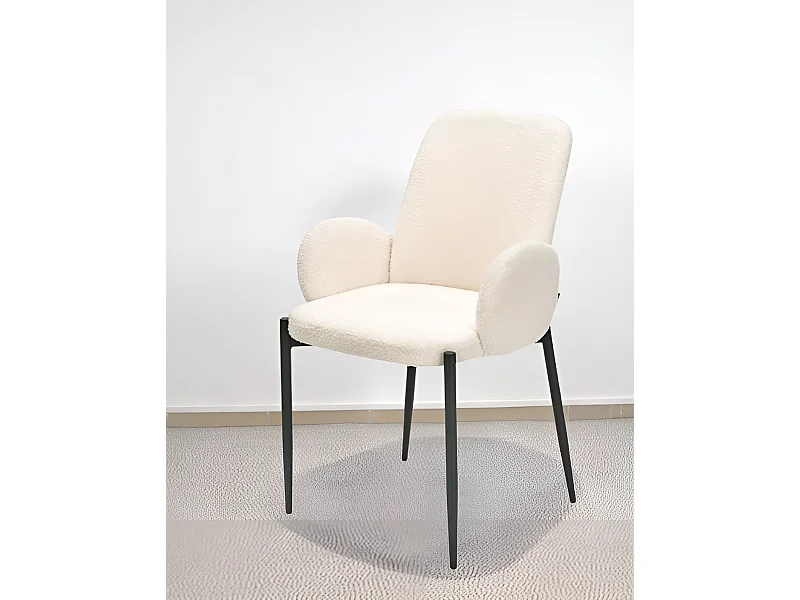 Stuhl K477/Stoffbezug-Boulcé/Beige