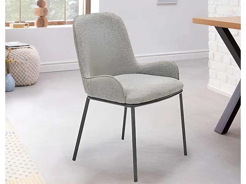 Stuhl K481/Stoffbezug/Grau