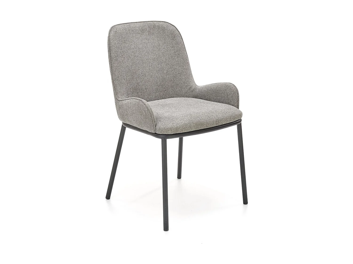 Sedia K481/Rivestimento in tessuto/Grigio