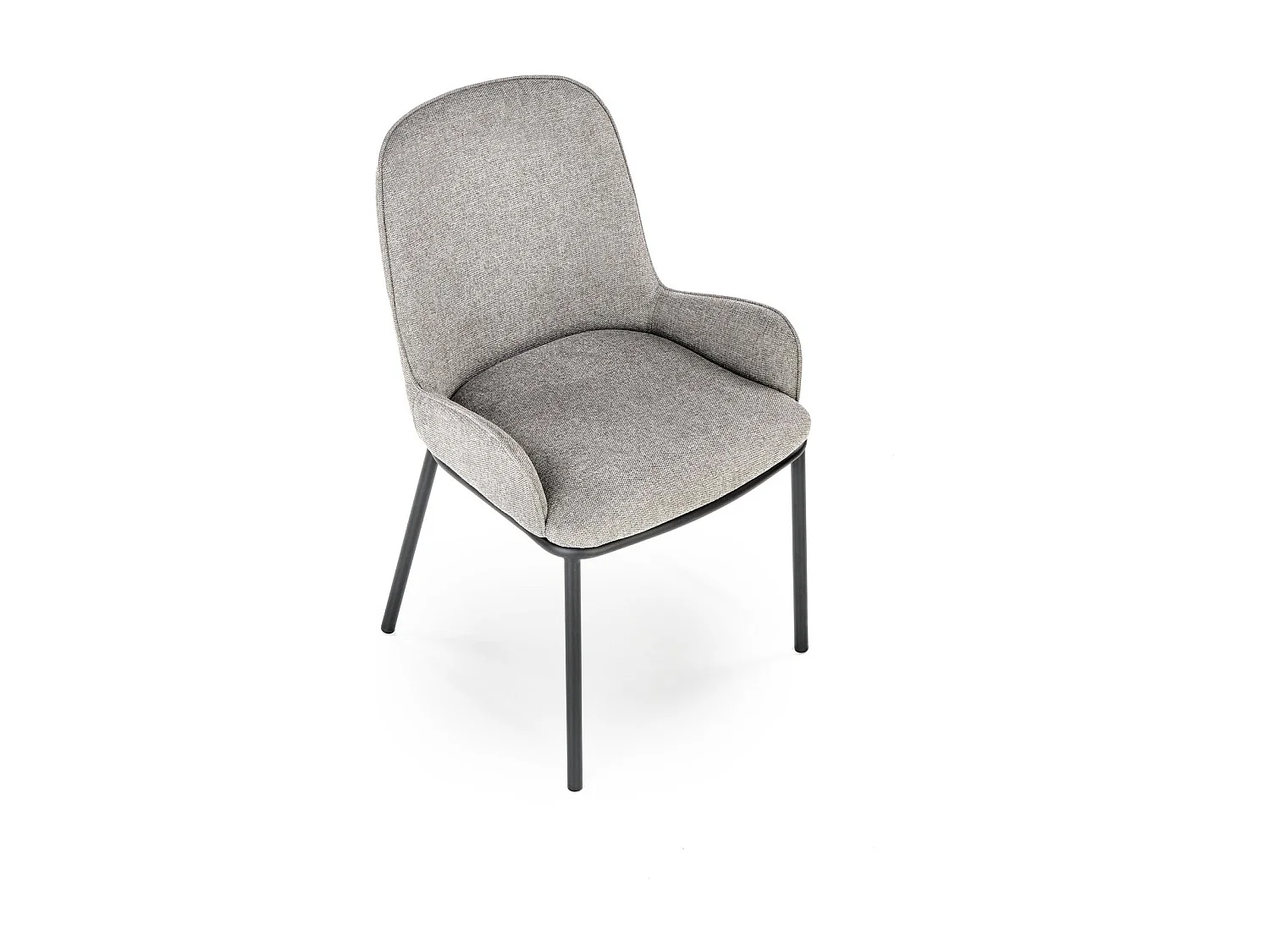 Sedia K481/Rivestimento in tessuto/Grigio