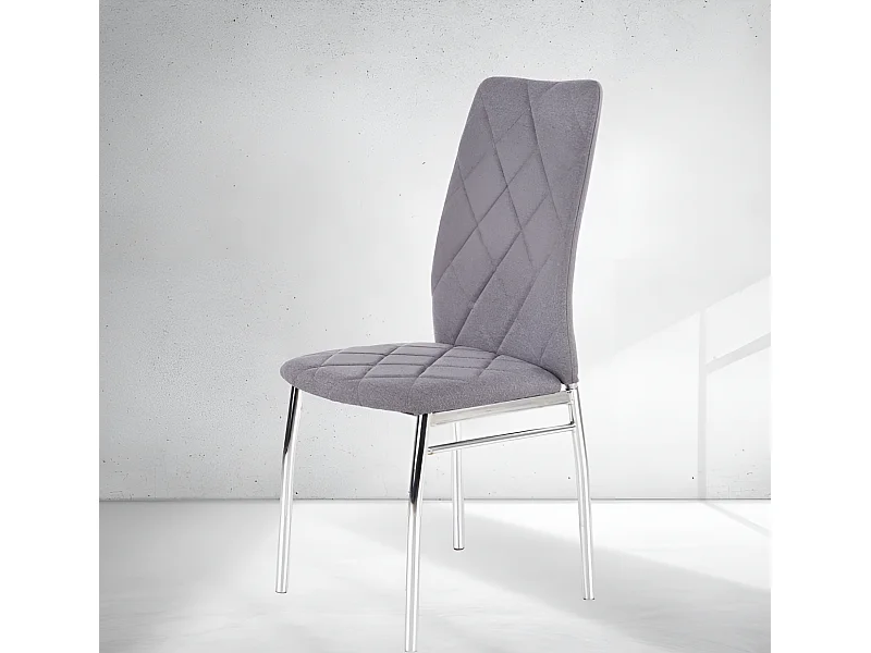 Chaise K309/revêtement en tissu/Gris
