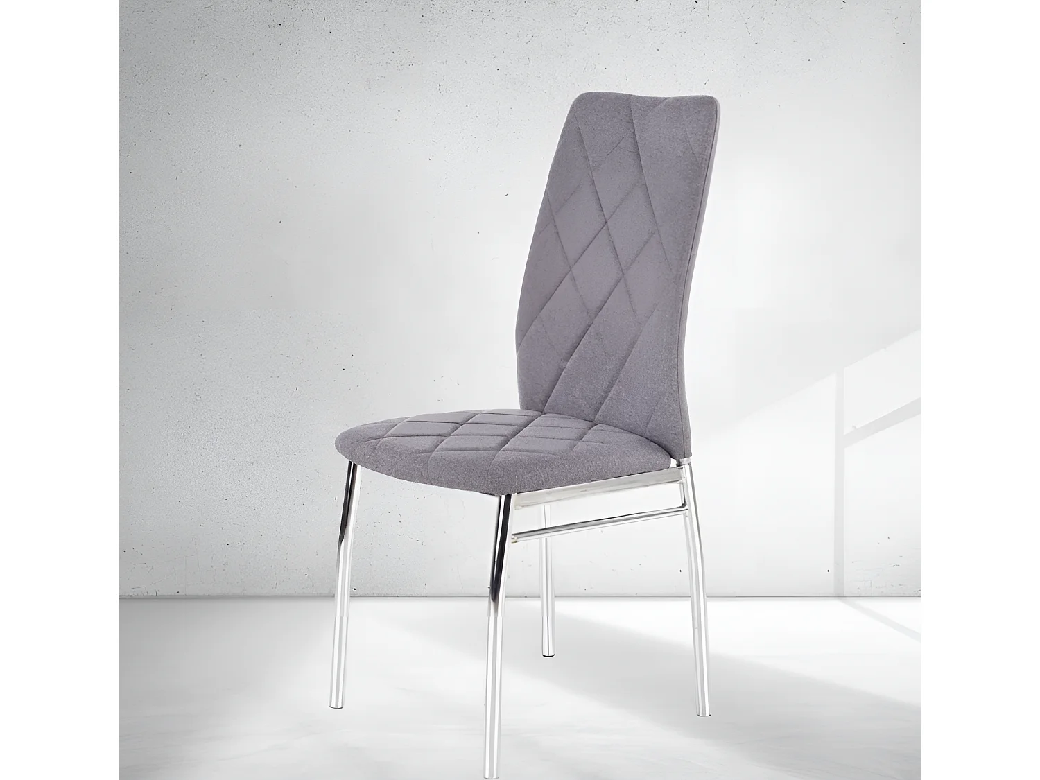 Chaise K309/revêtement en tissu/Gris