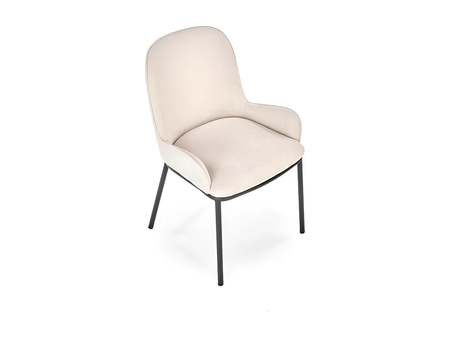 Sedia K481/Rivestimento in tessuto/Beige