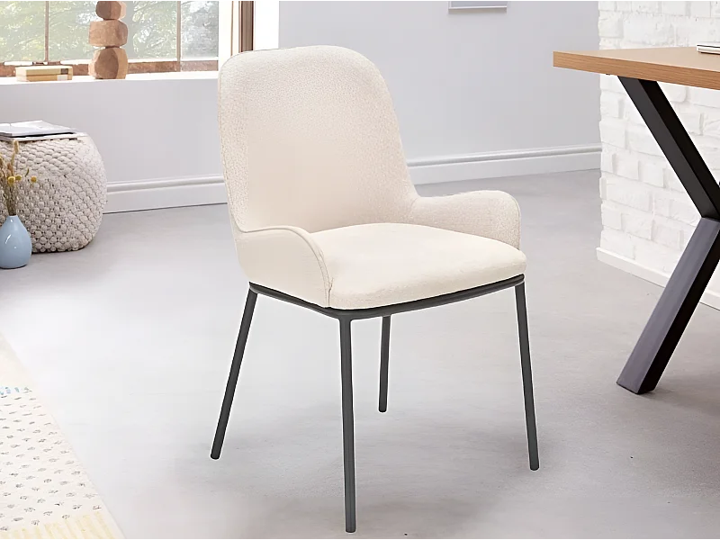 Chaise K481/Housse en tissu/Beige