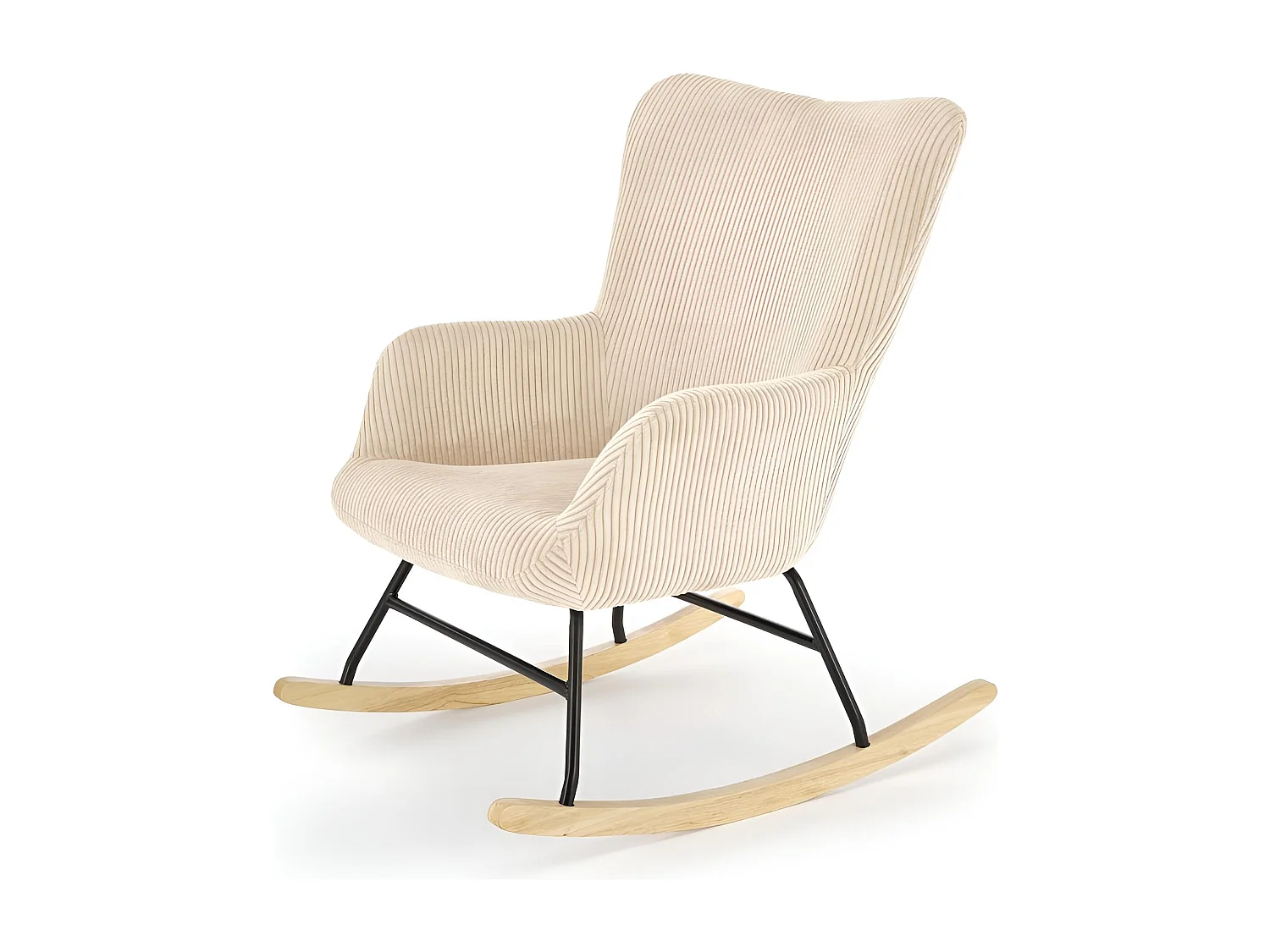 Fauteuil à bascule Belmiro/Tissu/Beige