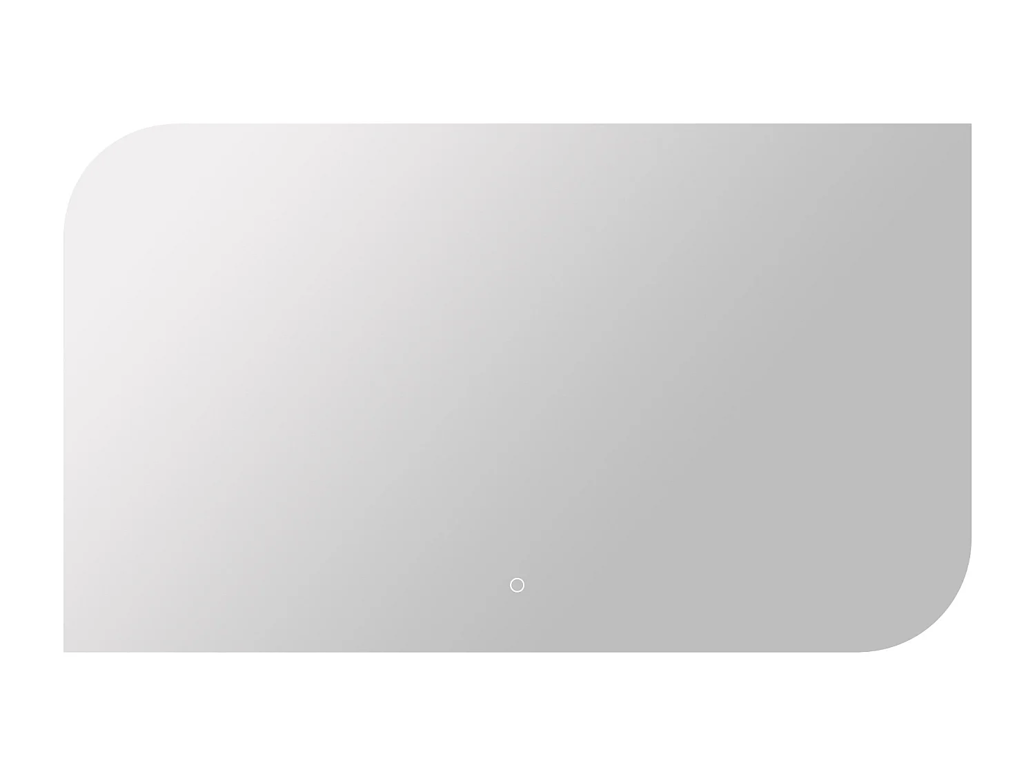 Miroir de salle de bain lumineux rectangulaire anti-buée avec bouton tactile - 120 x 70 cm - REVALUNA