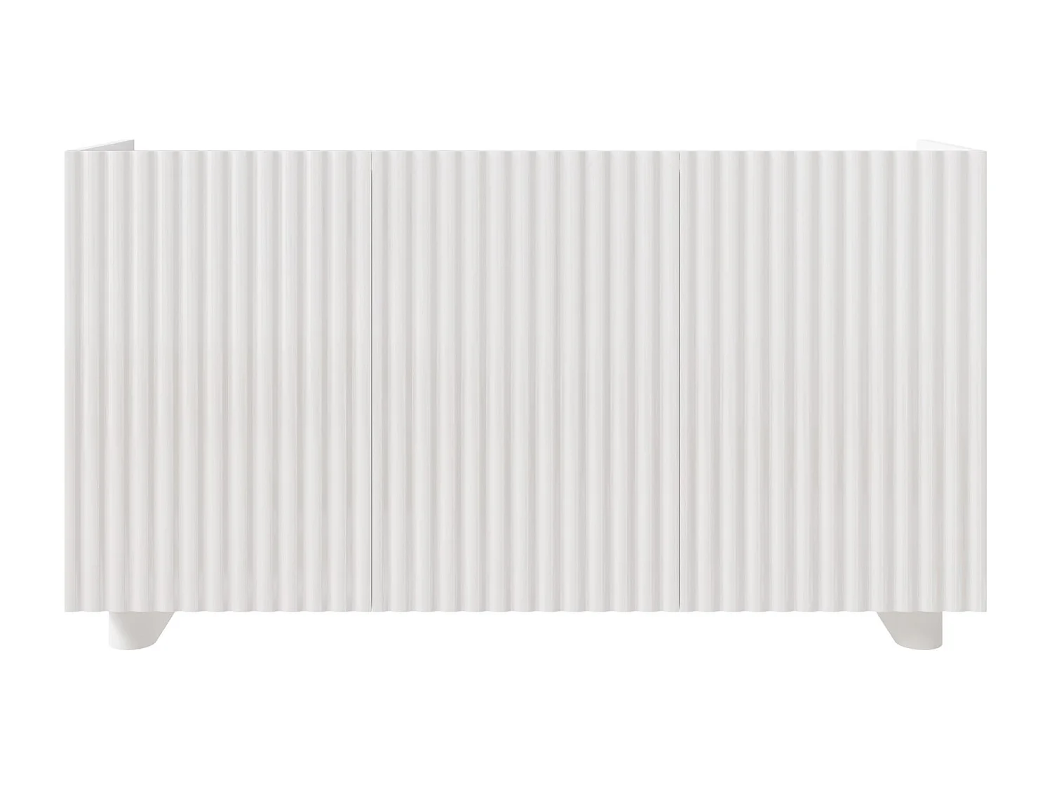 Buffet 3 portes – blanc brillant – 144 cm – FIORRA