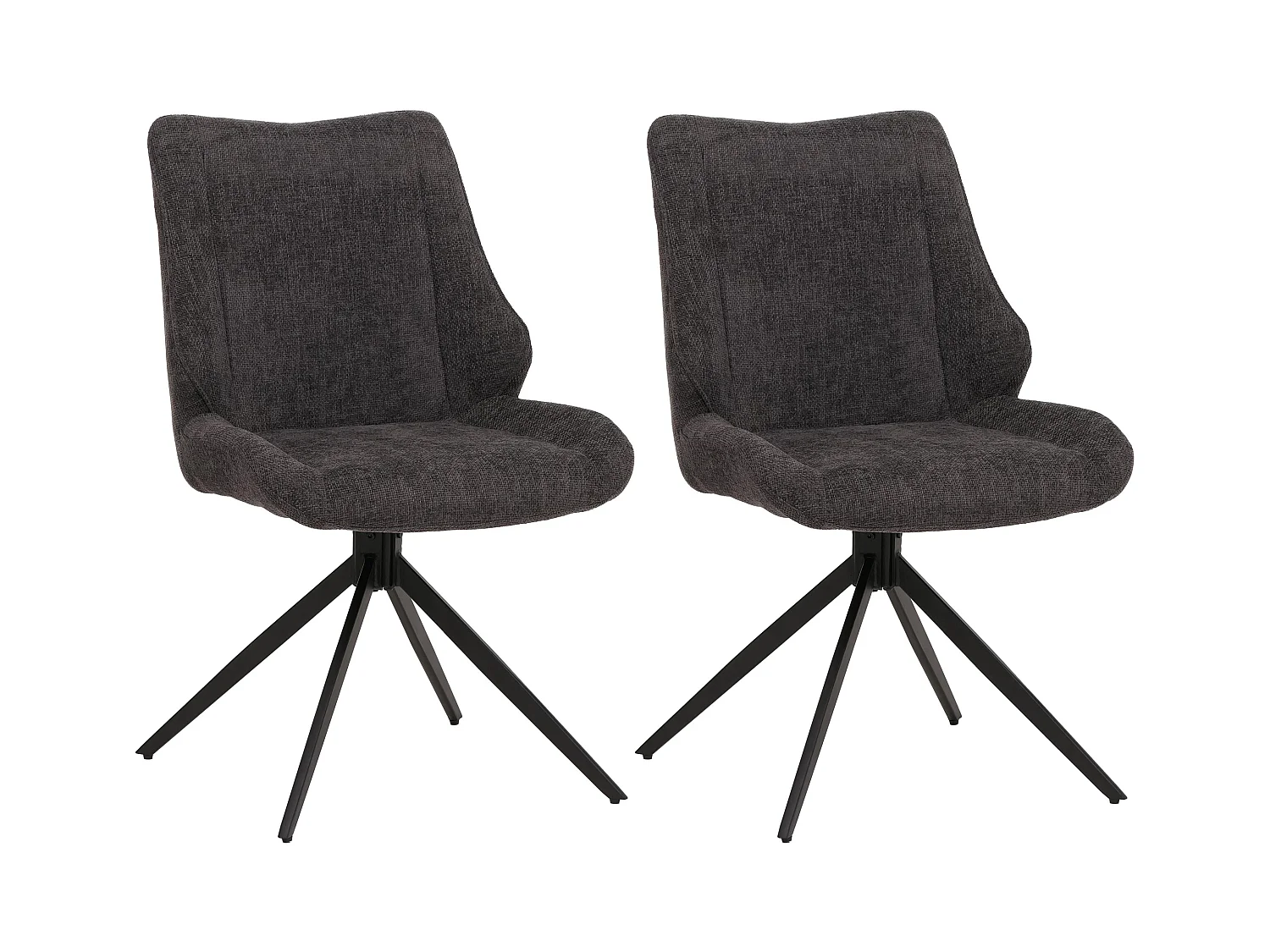 Chaise de salle à manger MCW-O48 (lot de 2),  gris